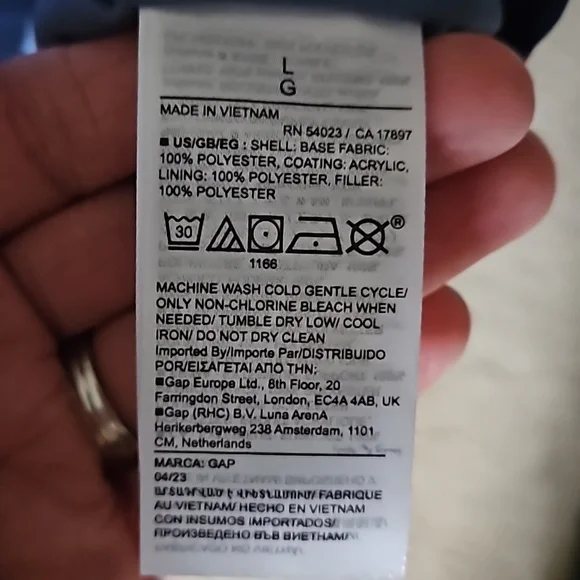 Mens GAP Vest Navy Blue (L) - Picture 6 of 6